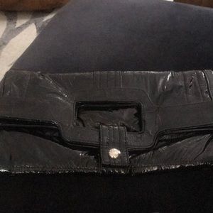 ELLE black patent leather clutch